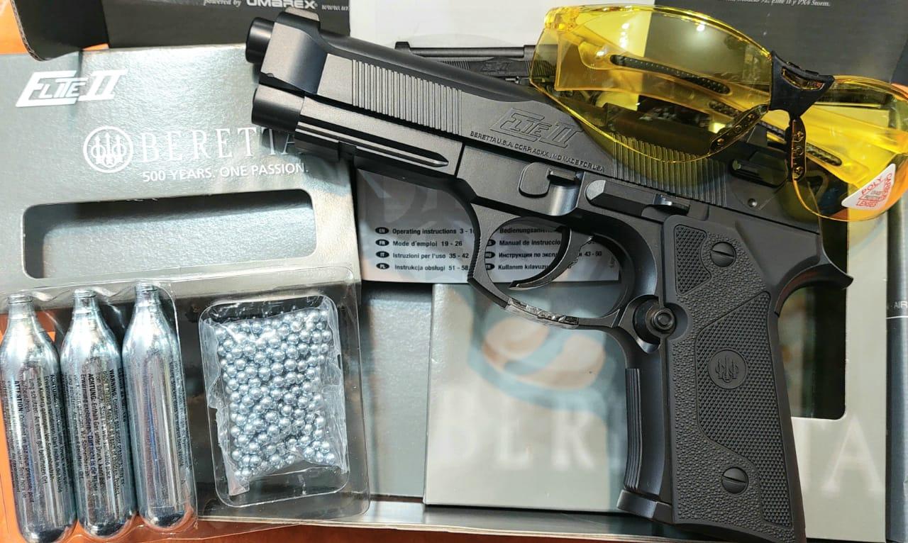 Pistola Aire Comprimido Beretta Elite 2 + Balines + Garrafa